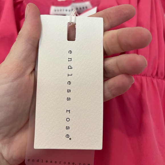 NWT Endless Rose Tiered Mini Dress Fuchsia - Picture 7 of 10